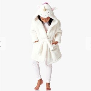 Pottery Barn Kids Plush unicorn Hooded Robe